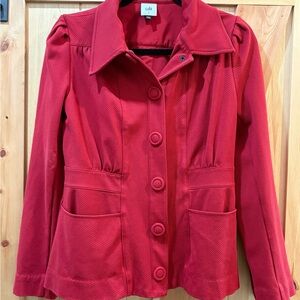 CAbi Women's Vibrant Red Blazer